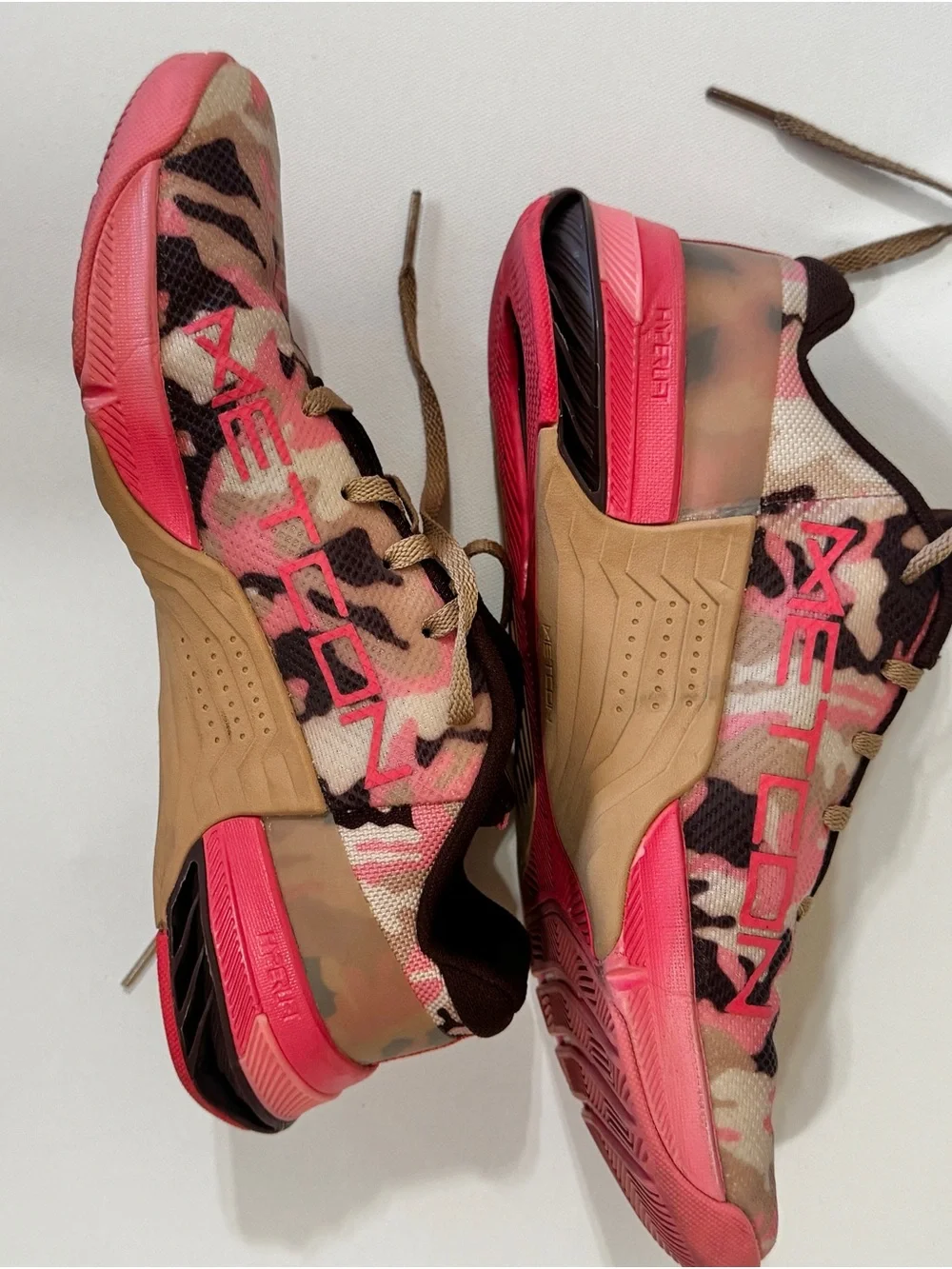 Nike Metcon 8 AMP Coral Chalk Camo CrossFit Training Shoes Size 8.5